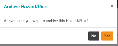 Archive hazard