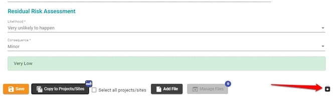Archuive button hazard