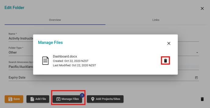 Folder Delete Files