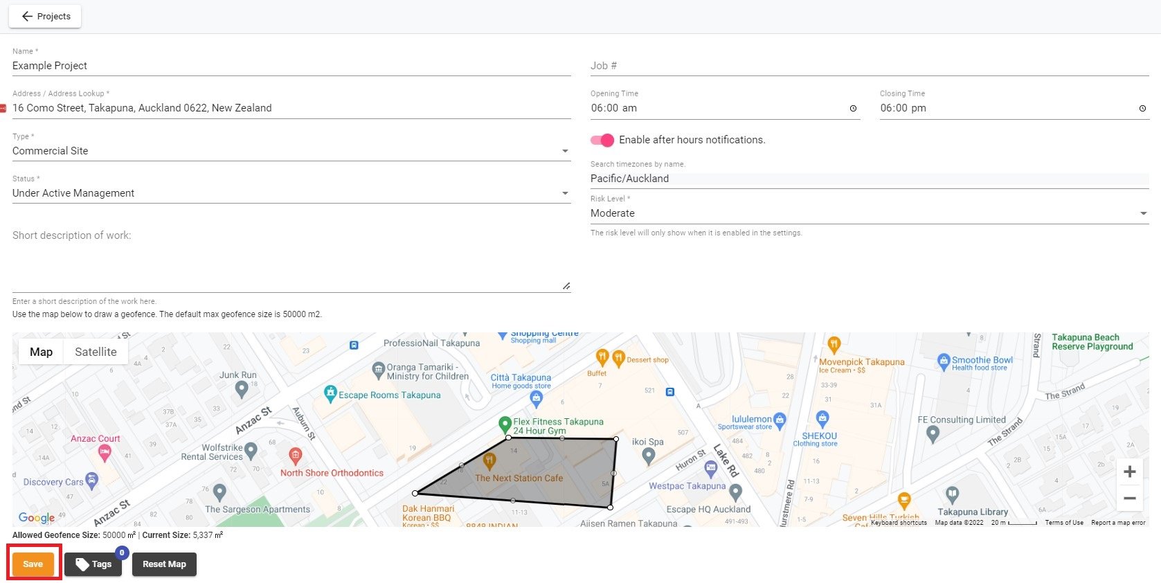 Project Site Sign In Project/Sites feature (2022)