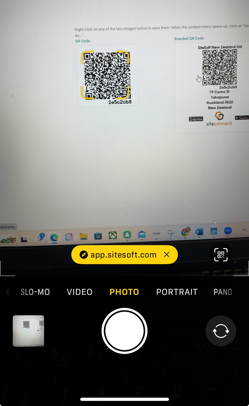 How to scan the QR code using your phone camera