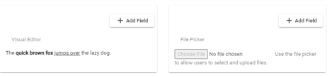 Visual and file picker