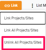 unlink projects